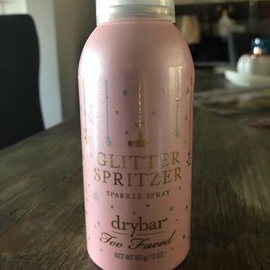 Dry Bar collab with Too Faced glitter hair spray.